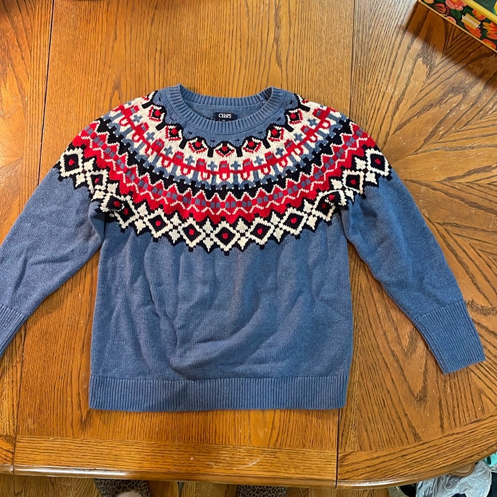 Ladies Chaps sweater size large